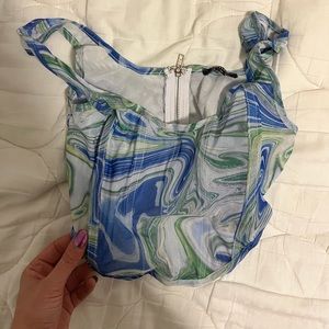 REVOLVE Swirl Print Crop Top